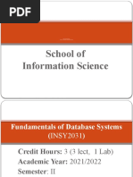 School of Information Science: Addis Ababa University College of Natural and Computational Science