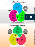 3 Steps Intersecting Infographic