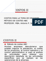 Costos II - Costeo ABC