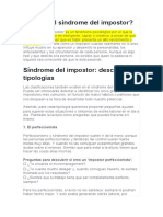 Qué Es El Síndrome Del Impostor PDF (Artículo)