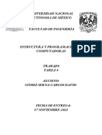 Estructura y Prográmación de Computadoras - Tarea 8 - Gómez Serna Carlos David