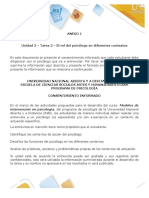 Rol psicólogo contextos