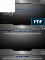 Bitácora en La Operación de Una Máquina Mecatrónica