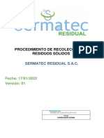 Procedimiento de Recolección de Residuos - CHOSICA