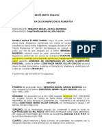 Demanda de Exoneración Alimentaria