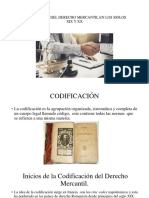 Evolución de la codificación y descodificación del derecho mercantil en los siglos XIX y XX