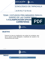 Instituto Tecnológico de Tapachula Carreteras Tema 1 Estudios Preliminares para El Diseño de Las Carreteras