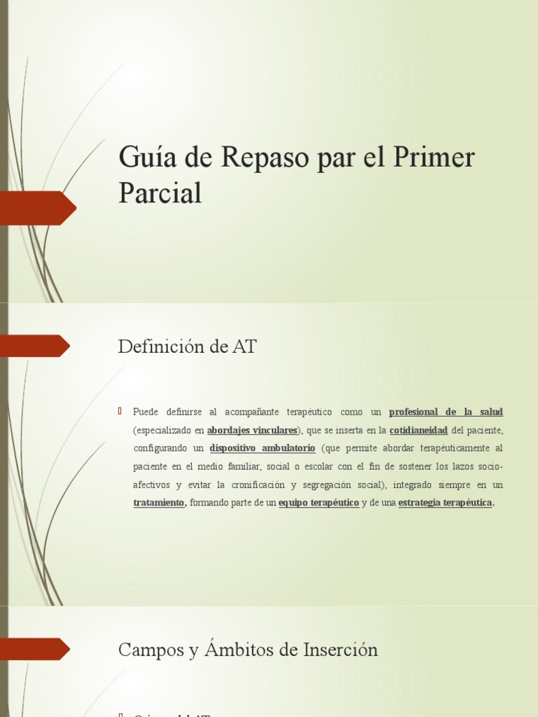 Guía de Repaso para El Primer Parcial 1 | PDF | Ansiedad | Empatía