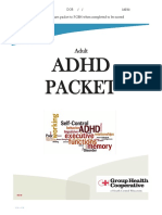 Adhd Packet: Adult