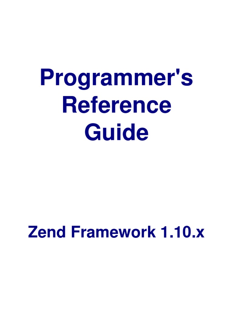 Zend Framework 1-10-x en | PDF | Method (Computer Programming) | Model ...
