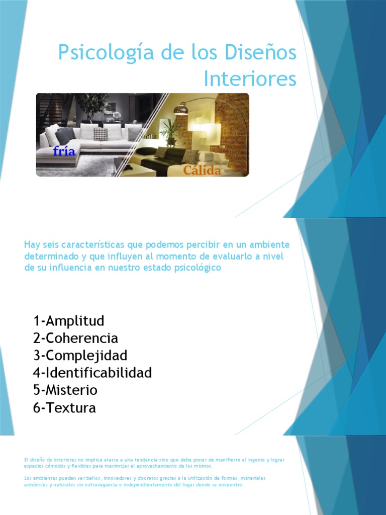 Psicología de Los Diseños Interiores | PDF | Diseño | Sicología