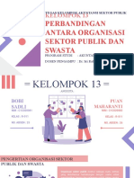 Kelompok 13 - r-011 - Bobi Sadli & Puan Maharanti - Perbandingan Antara Organisasi Sektor Publik Dan Swasta