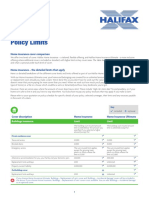 Policy Limits Comparison