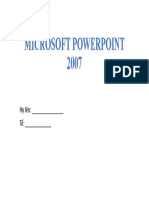 Microsoft Powerpoint 2007