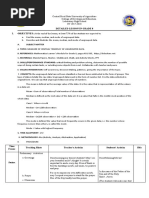 Detailed Lesson in Grade 8 I. OBJECTIVES: at The End of The Lesson, at Least 75% of The Students Are Expected To