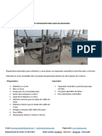 7. ETIQUETADORA AUTOMÁTICA CON TAPONADOR PARA LINEA DE ENVASADO