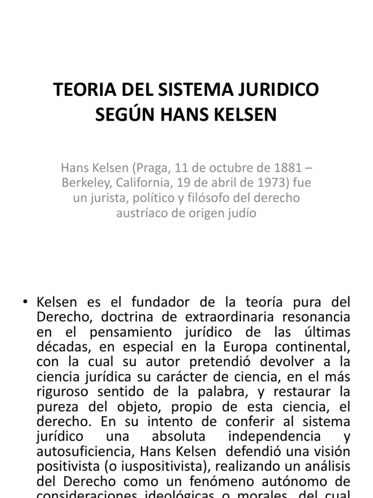 TEORIA DE KELSEN