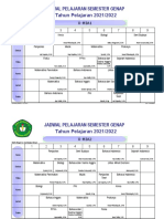 JADWAL PELAJARAN