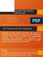 CSA 101 The Teacher and The School CurriculumNEW