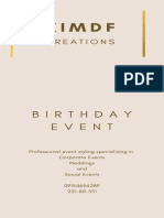 Professional Event Planning and Styling for Birthday Celebrations