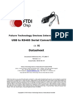 Ftdi - Usb to Rs485 Serial Converter Cable Ds_usb_rs485_cables