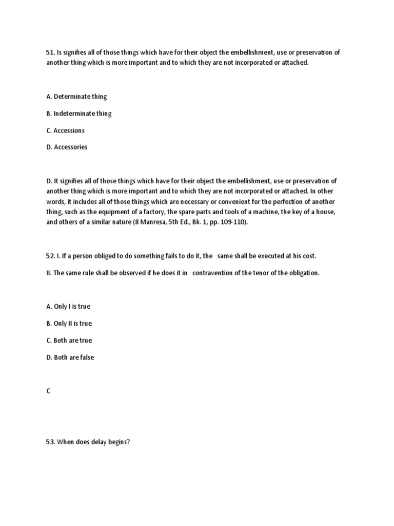 Determining the Types of Accessories and Default in Obligations PDF