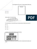 Questões para Avaliação de Matemática