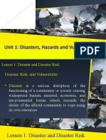 Lesson 1 Disaster and Disaster Risk