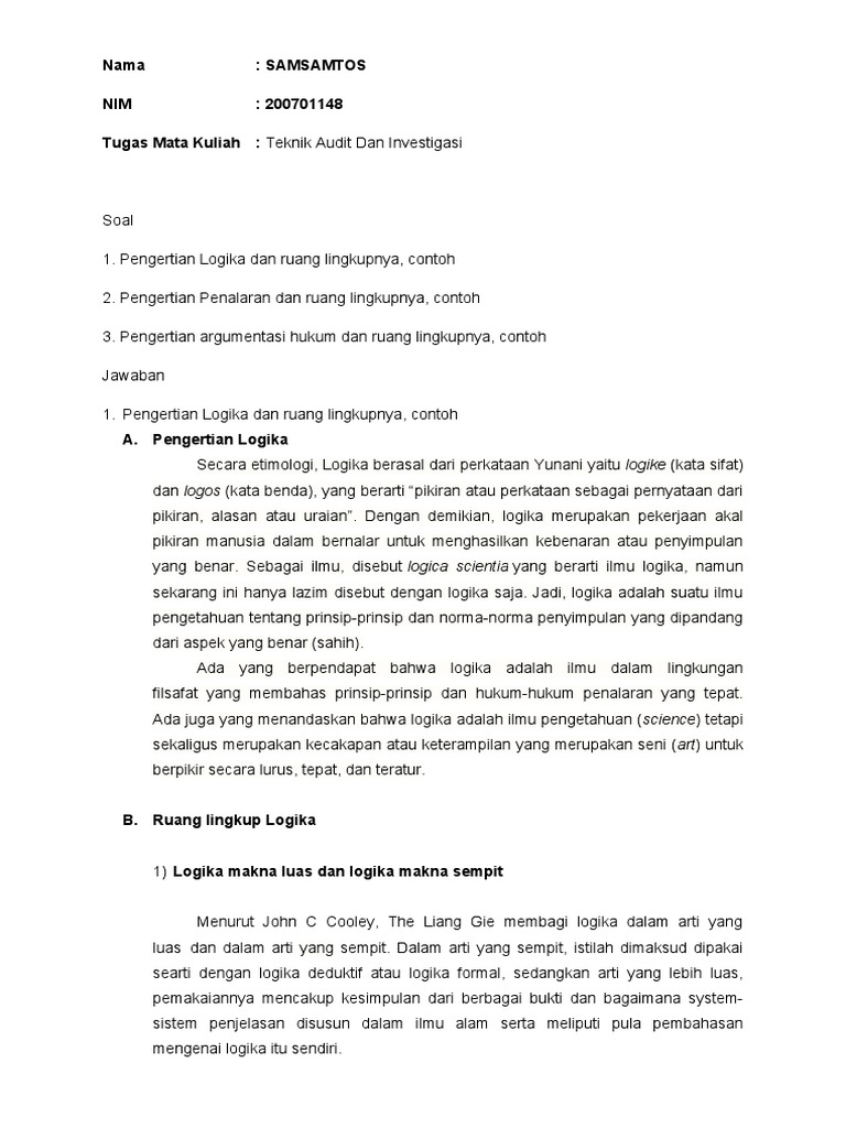 Hukum Audit Dan Investigasi Pertemuan Ke 9 | PDF