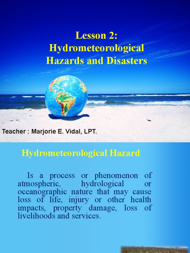 Lesson 2 Hydrometeorological Hazards And Disasters Pdf Storm
