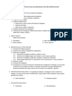 Estructura Capitular para El Desarrollo de Una Investigacion