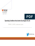 STLE2017 - Condition Monitoring II - Session 5M - N. Achebe - Operating Conditions That Shorten Gas Engine Oil Life