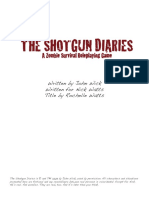 The Shotgun Diaries: A Zombie Survival Roleplaying Game