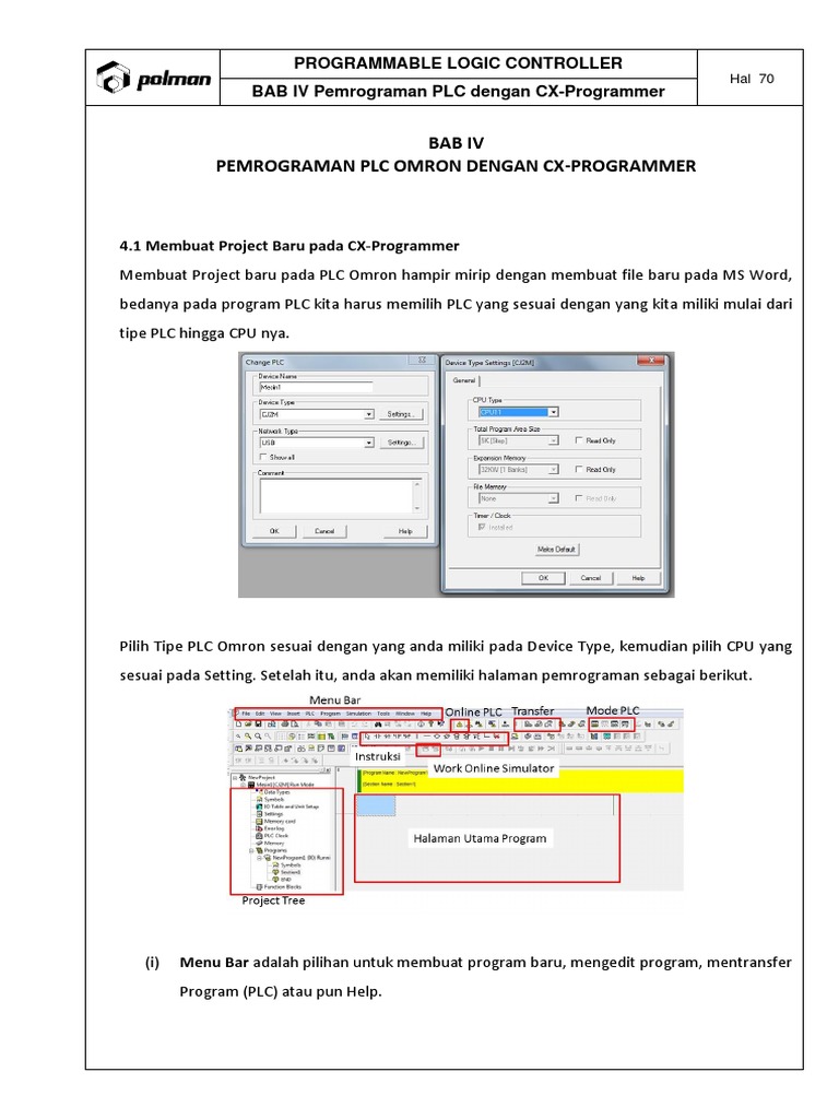 Pemrograman PLC Omron dengan CX-Programmer | PDF