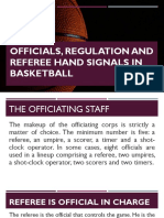 Officials, Regulation and Referee Hand Signals in Basketball