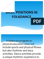 BASIC POSITIONS IN FOLKDANCE