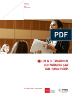 LLM in International Humanitarian Law and Human Rights