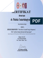 SERTIFIKAT 30 Juli - Clinical Advance in Injectable Therapy For Management of T2DM Fixed Ratio Combination Basal Insulin-Glp1 Receptor Agonist