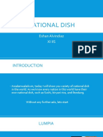 National Dish: Eshan Alvindiaz Xi Iis