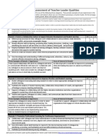 Self-Assessment of Teacher Leader Qualities