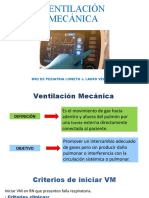 Ventilación Mecánica: Mr2 de Pediatria Lisseth J. Lauro Velazco