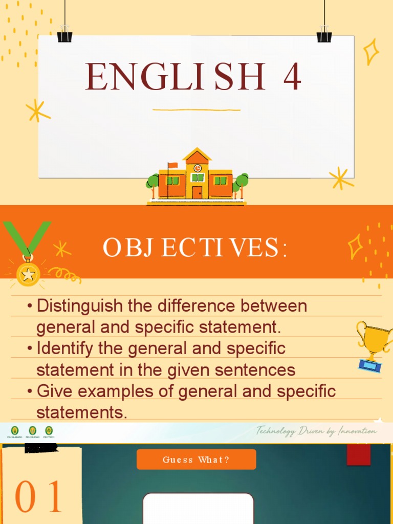 General vs. Specific Statements Guide | PDF
