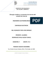 Energia Cinetica y Momento de Inercia Del Volante de Inercia