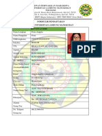 Formulir Pendaftaran DPM FH ULM