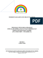 Pedoman Pengorganisasian Instalasi K3RS Revisi 2019