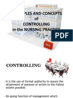 Principles and Concepts of Controlling in The Nursing Practice