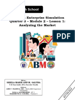 ADM BES MODULE 2 Analyzing The Market