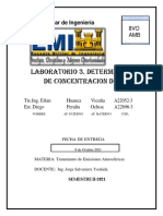 Determinación de concentración de ozono con tubos pasivos