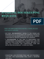 Handling Housekeeping Requests