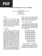 The Efficient Implementation of An Array Multiplier